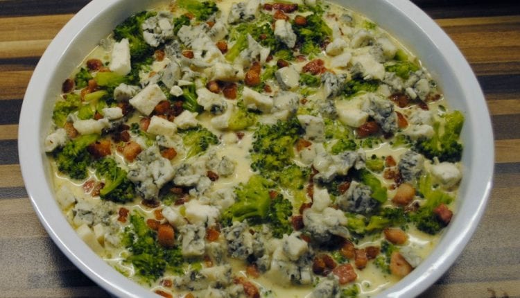 Broccolitaart zonder bodem